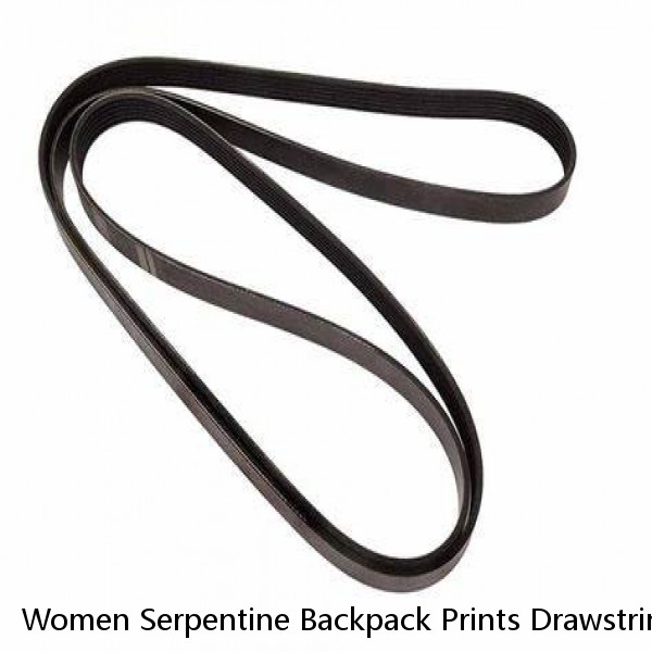 Women Serpentine Backpack Prints Drawstring Artificial Leather Shoulder Bags