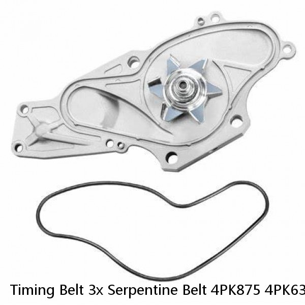 Timing Belt 3x Serpentine Belt 4PK875 4PK635 5PK940 for 86-87 Mazda 626 2.0L L4